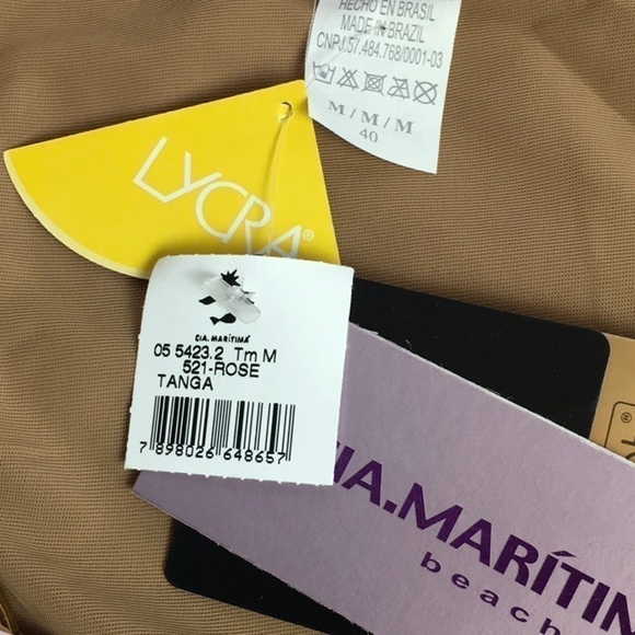 Cia Maritima Beachwear Tanga Bikini Bottoms - Picture 8 of 8